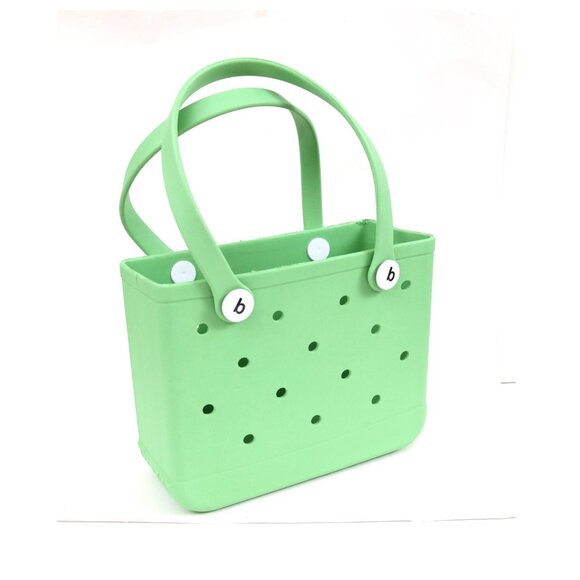 Baby ( Bogg style ) Bag in Bright Coral - 15" W x 13" H x 5.25" D - NEW - Picture 3 of 5